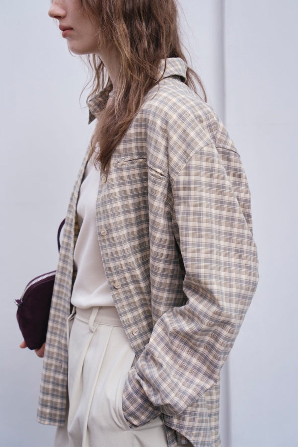 【HER&SHE 2025AW】A Carin Checkered Shirt