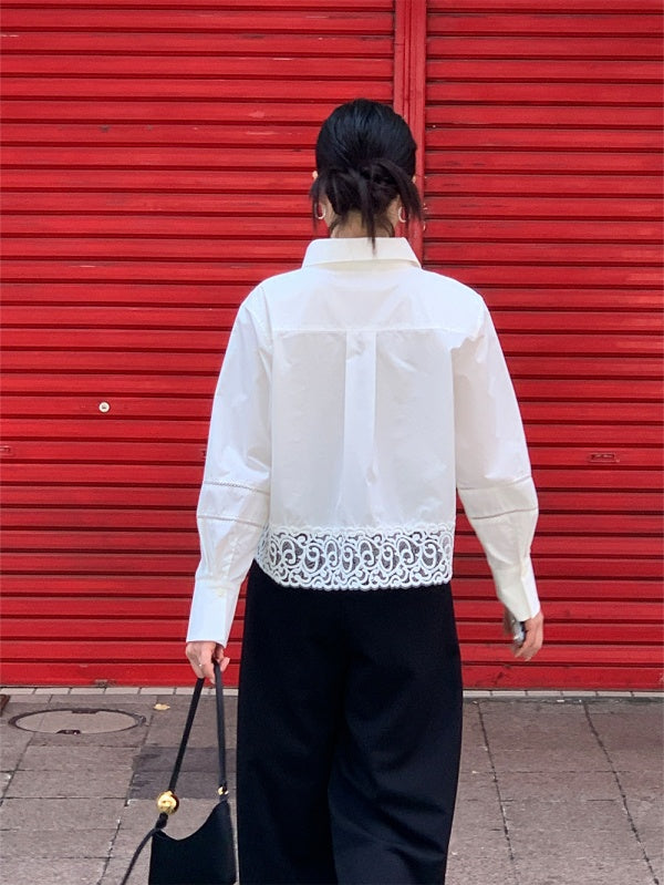【HER&SHE 2025AW】A Lace Bell Shirt