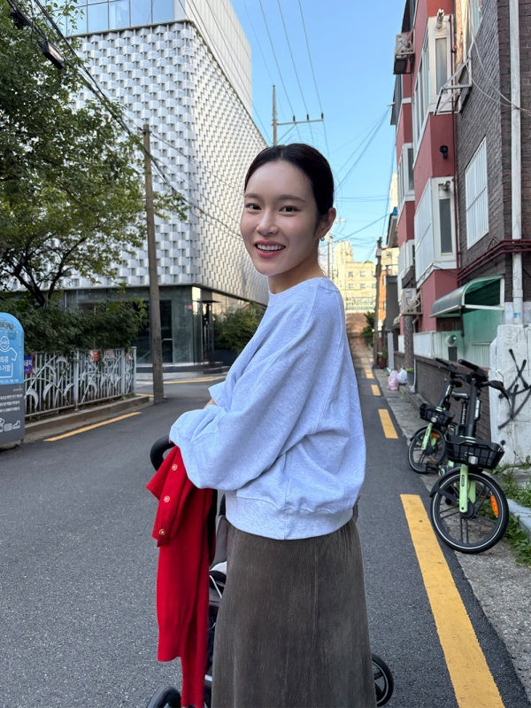 【HER&SHE 2025AW】Raglan A Symbol Sweatshirt