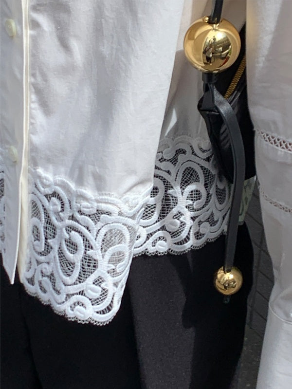 【HER&SHE 2025AW】A Lace Bell Shirt