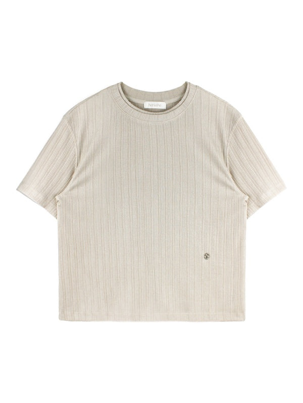 【HER&SHE 2025AW】Double Lip Texture Tee