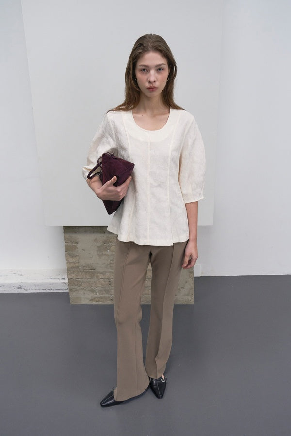 【HER&SHE 2025AW】Charlotte Flared Blouse