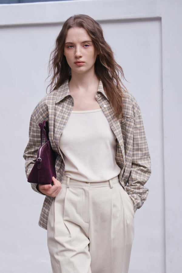 【HER&SHE 2025AW】A Carin Checkered Shirt