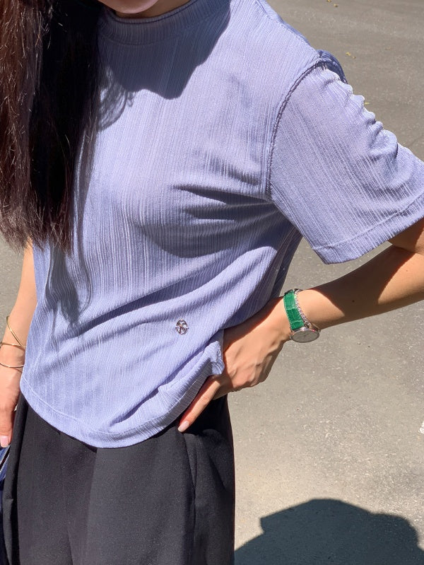 【HER&SHE 2025AW】Double Lip Texture Tee