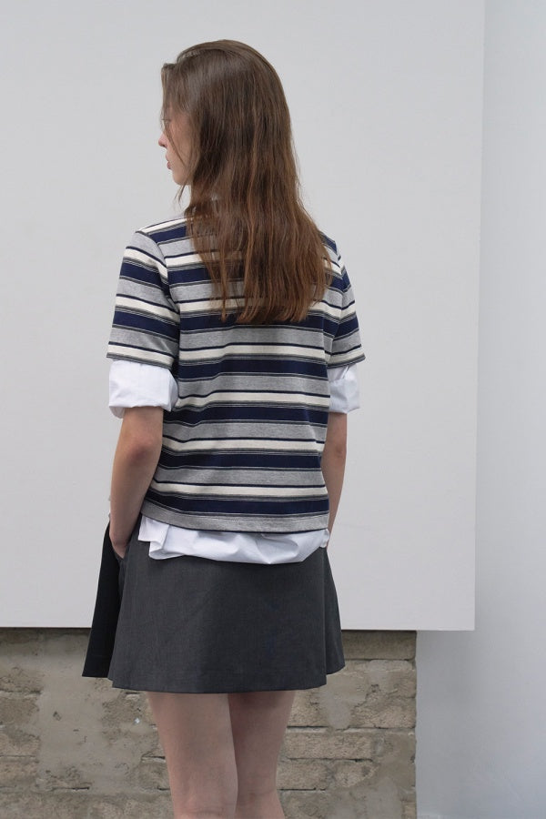 【HER&SHE 2025AW】Side Slit Skirt Pants (Wool blend ver)