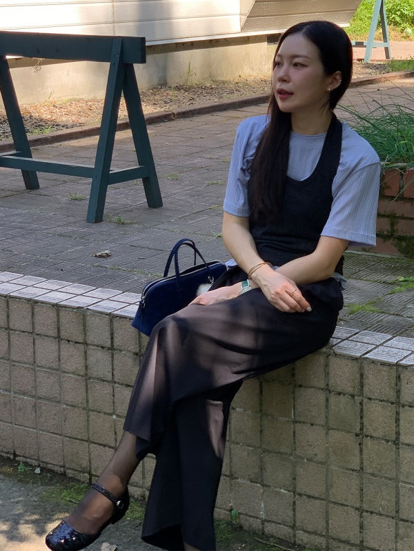 【HER&SHE 2025AW】Double Lip Texture Tee