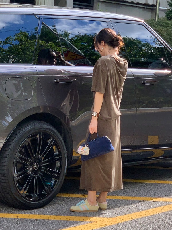 【HER&SHE 2025AW】Velvet Cozy T-shirt