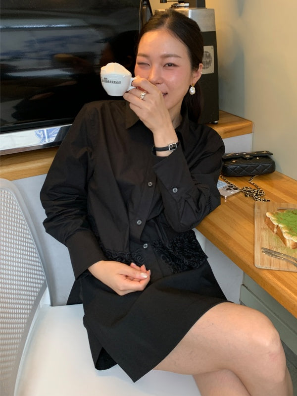 【HER&SHE 2025AW】A Lace Bell Shirt