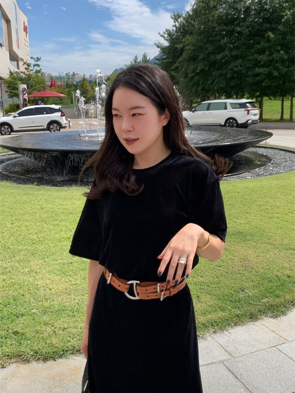 【HER&SHE 2025AW】Velvet Cozy T-shirt