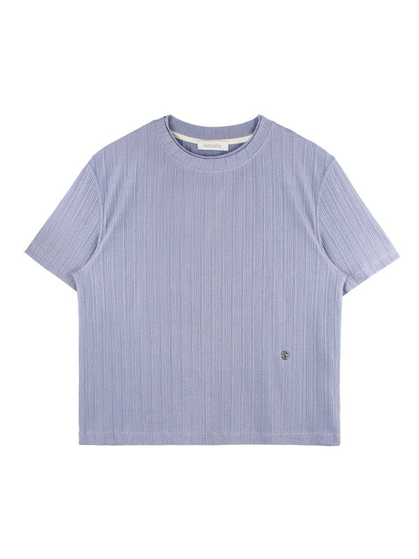 【HER&SHE 2025AW】Double Lip Texture Tee