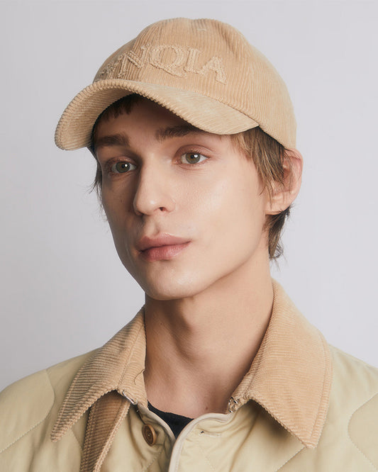 CORDUROY HERITAGE CAP -BEIGE