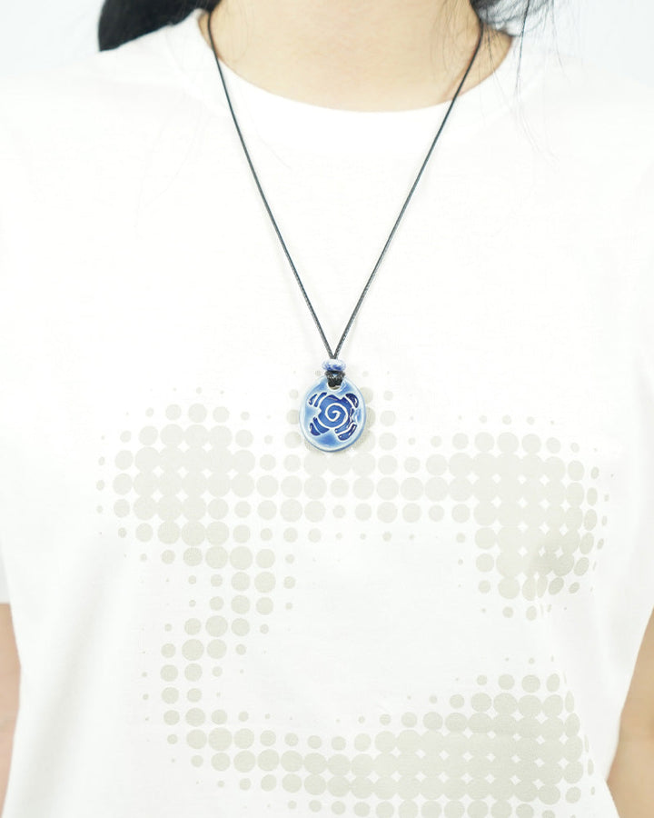 TWISTER LOGO NECKLACE (HANDMADE) 