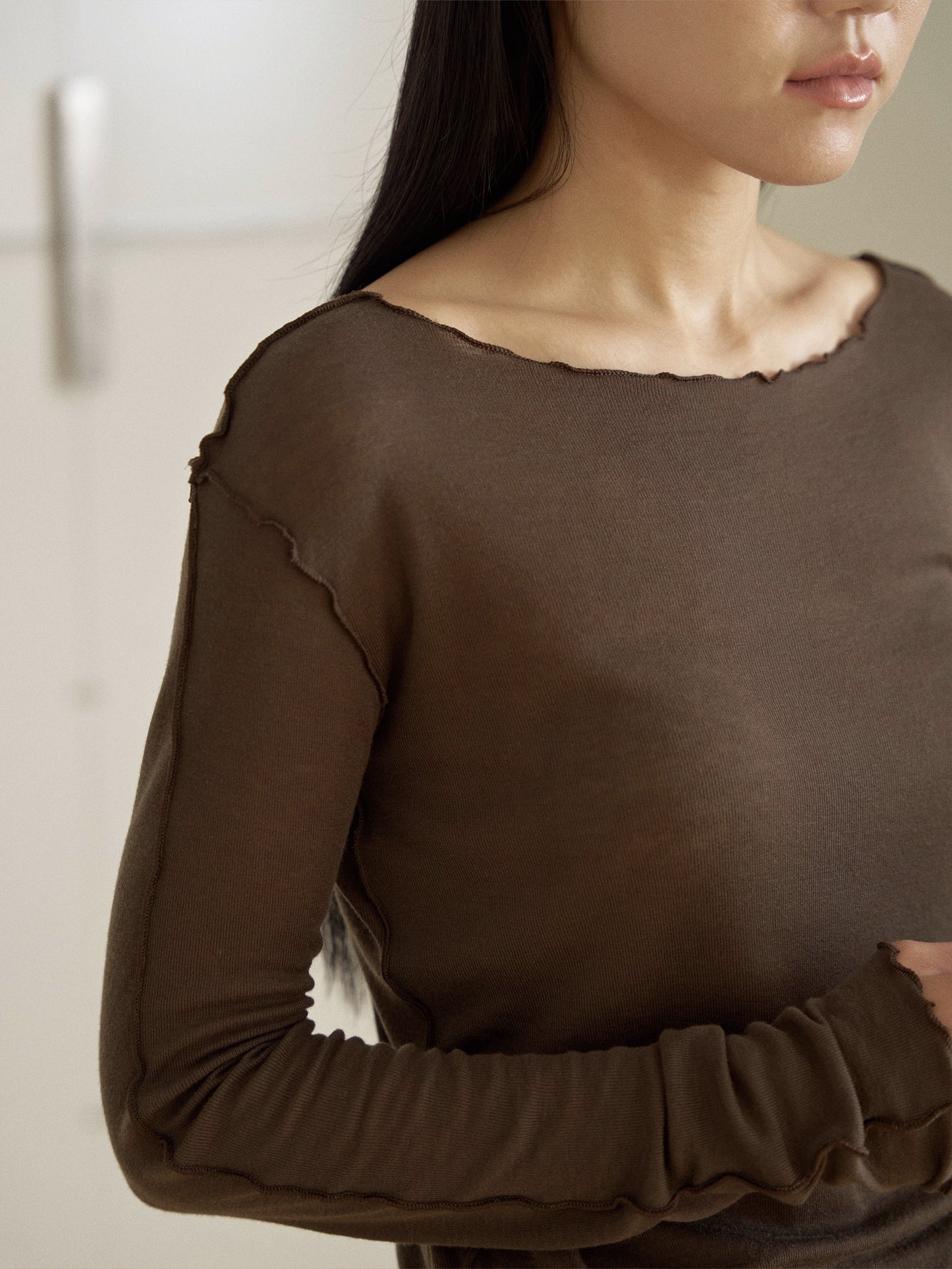 Wave Long Sleeve – Brown