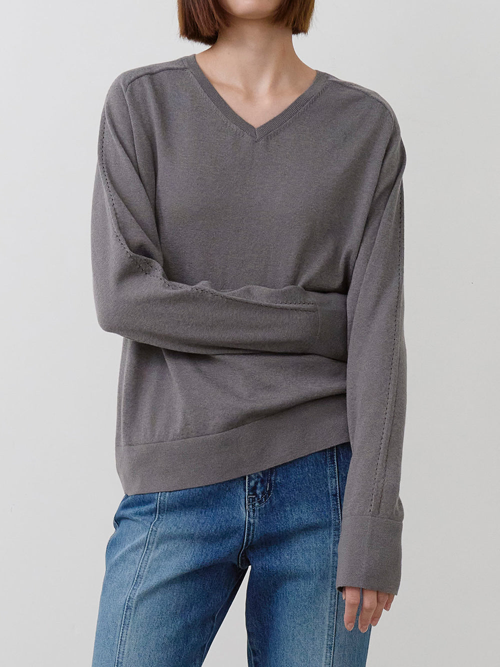 【HER&SHE 2025AW】Soft Punching Wool Knitwear