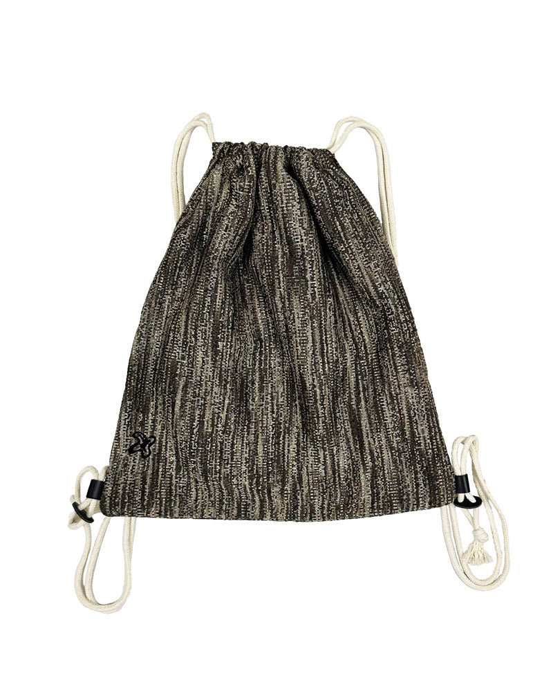 CTW knit pattern gym sack -BROWN
