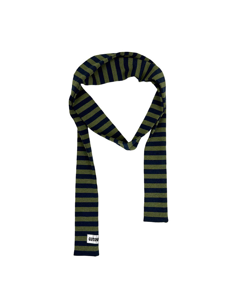 Stripe muffler -BLUE