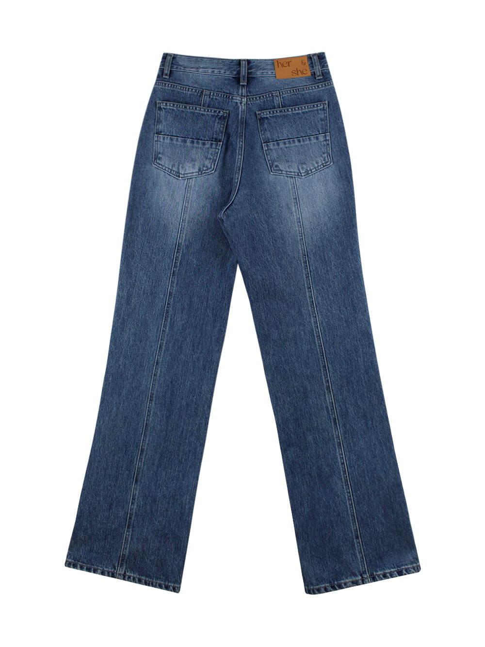 【HER&SHE 2025AW】Pink Label Denim #64 Classic Brush Denim Pants