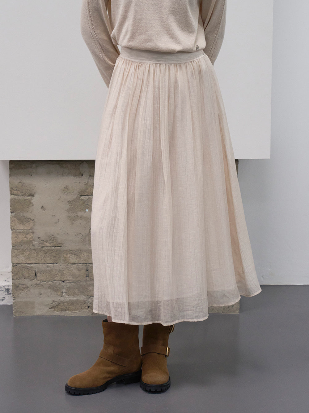 【HER&SHE 2025AW】Moment-Sheer Skirt