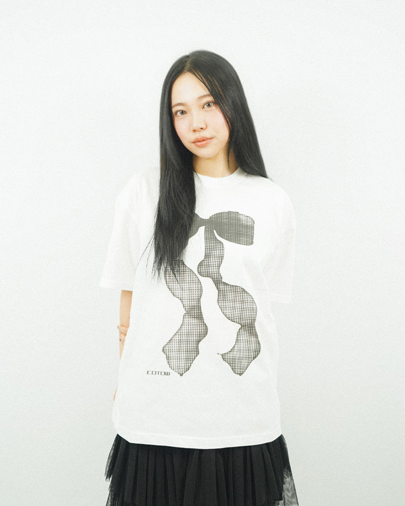 Ribbon Tee -WHITE