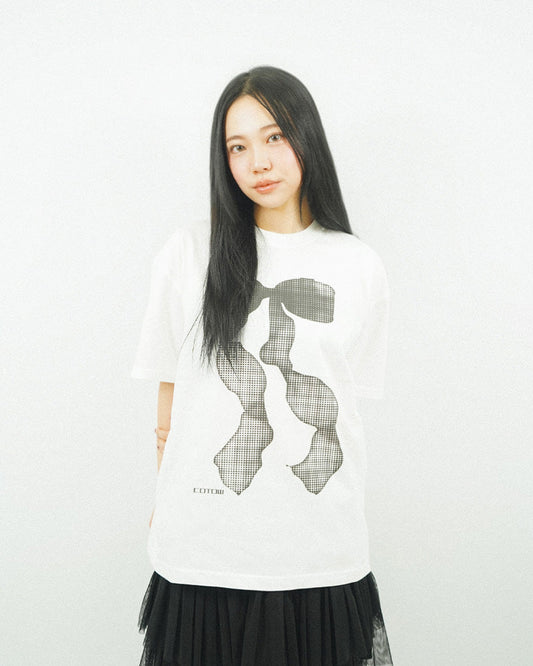 Ribbon Tee -WHITE