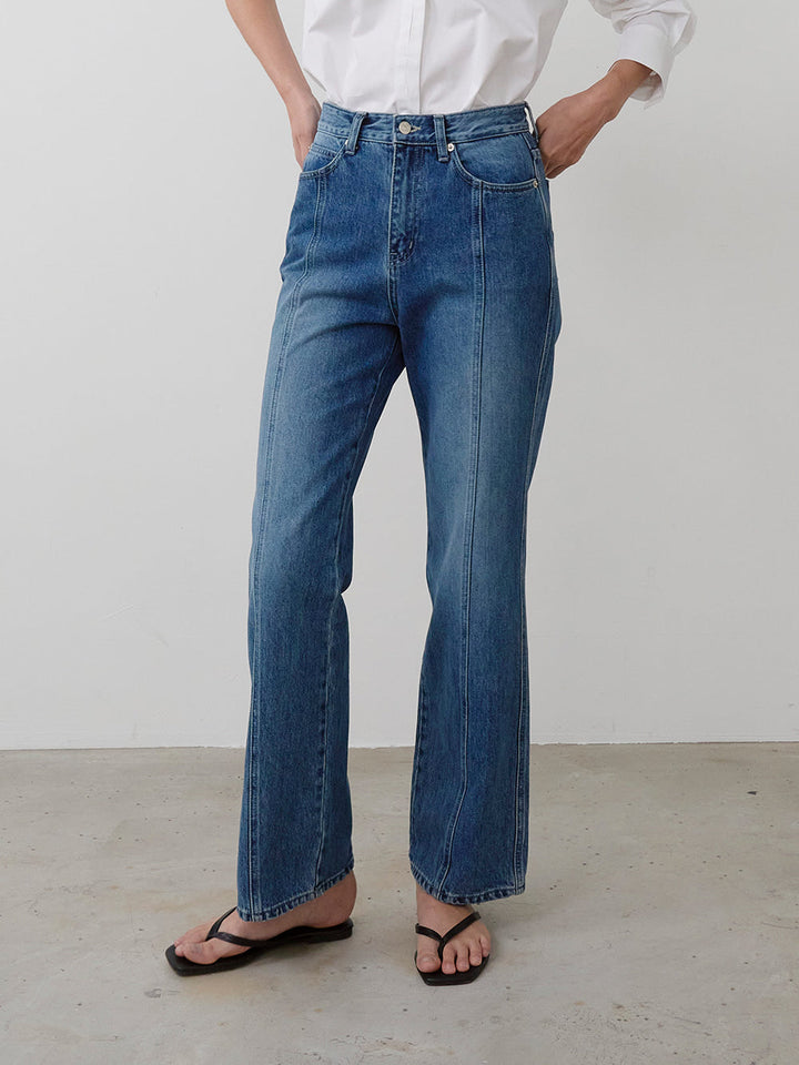【HER&SHE 2025AW】Pink Label Denim #64 Classic Brush Denim Pants