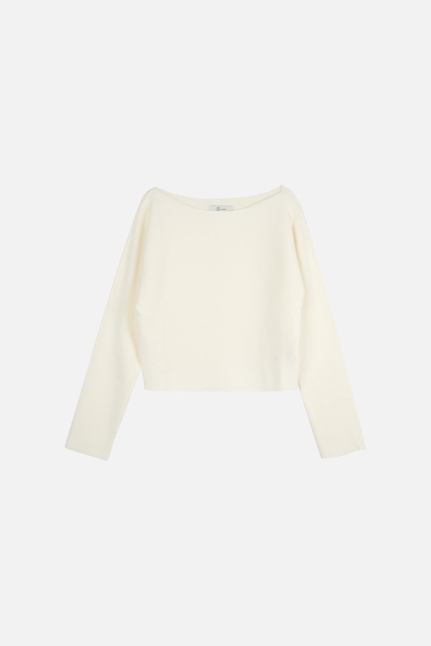 【BLOSSOM H COMPANY 2025SS】DE RIBBED BOAT NECK KNIT