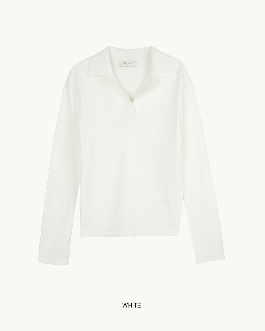 【BLOSSOM H COMPANY 2025SS】EL COLLAR KNIT