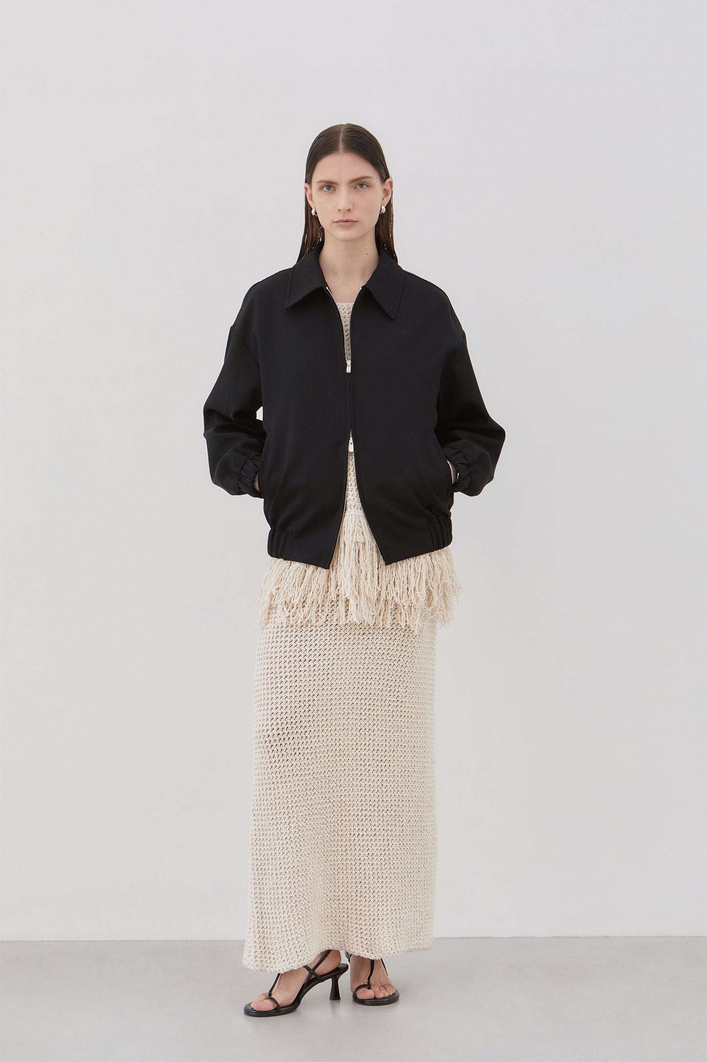 【BLOSSOM H COMPANY 2025SS】SKATCHY KNIT DRESS