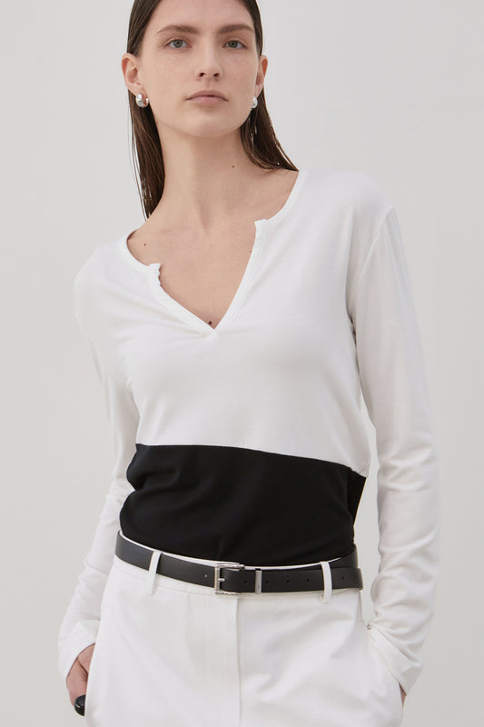 【BLOSSOM H COMPANY 2025SS】ROI COLOR BLOCK T-SHIRT