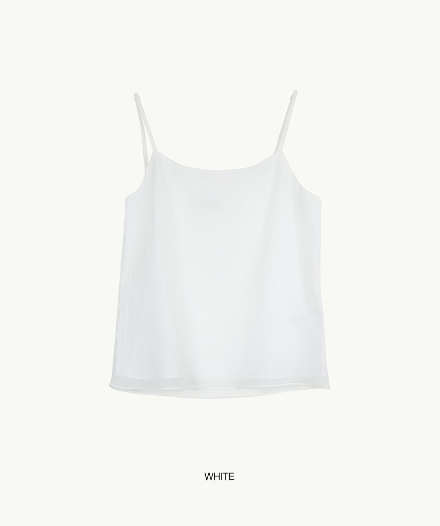 【BLOSSOM H COMPANY 2025SS】MOC WRINKLE SLEEVELESS