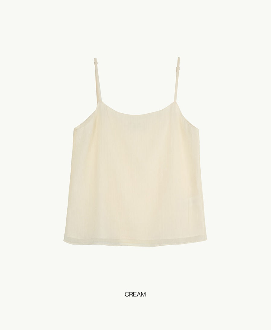 【BLOSSOM H COMPANY 2025SS】MOC WRINKLE SLEEVELESS