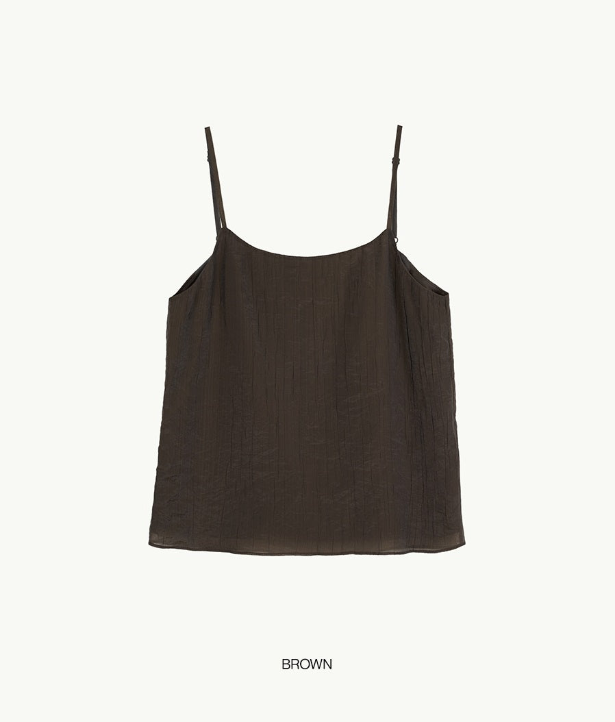 【BLOSSOM H COMPANY 2025SS】MOC WRINKLE SLEEVELESS