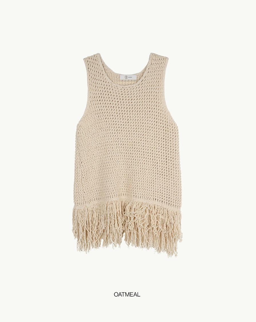 【BLOSSOM H COMPANY 2025SS】SKATCHY KNIT SLEEVELESS