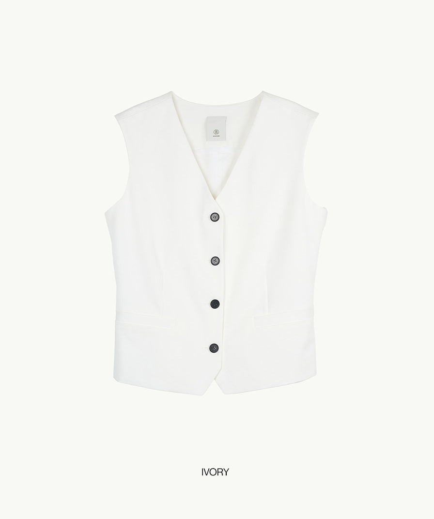 【BLOSSOM H COMPANY 2025SS】DERE V-NECK VEST