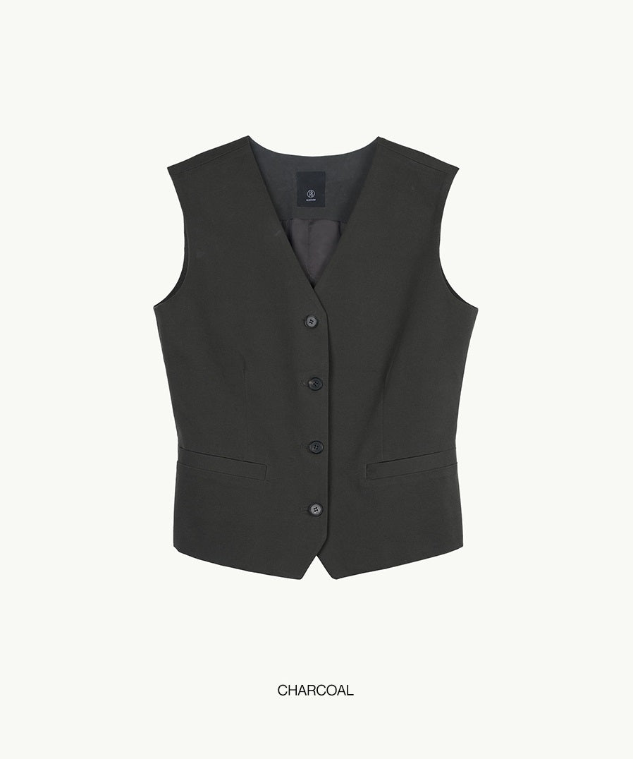 【BLOSSOM H COMPANY 2025SS】DERE V-NECK VEST
