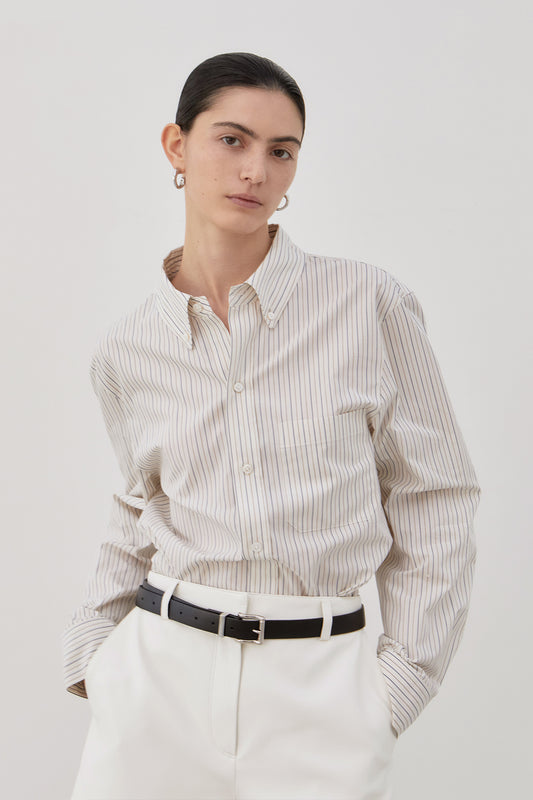 【BLOSSOM H COMPANY 2025SS】CODEL STRIPE SHIRT