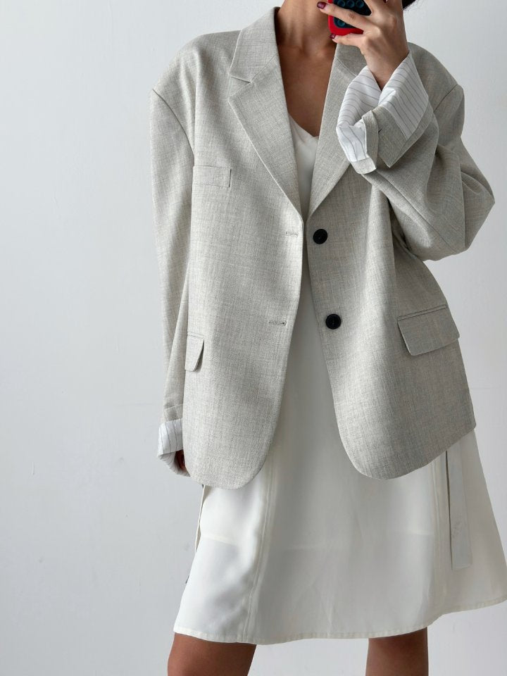 Pleat Cropped Jacket