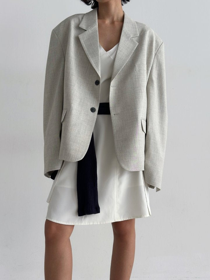 Pleat Cropped Jacket