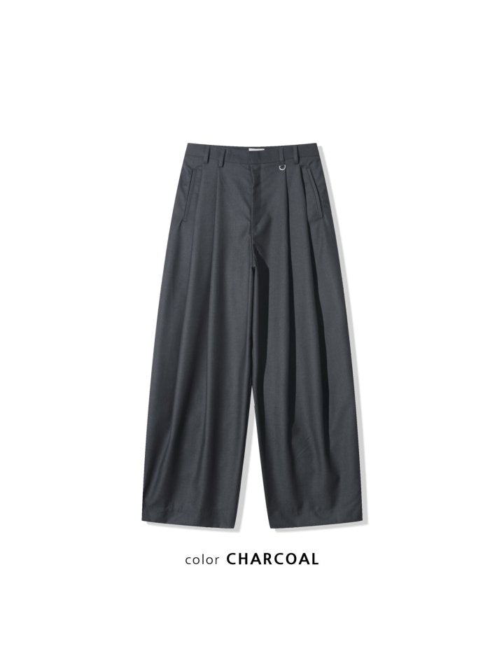 Two-Tuck Wide Slacks Pants
