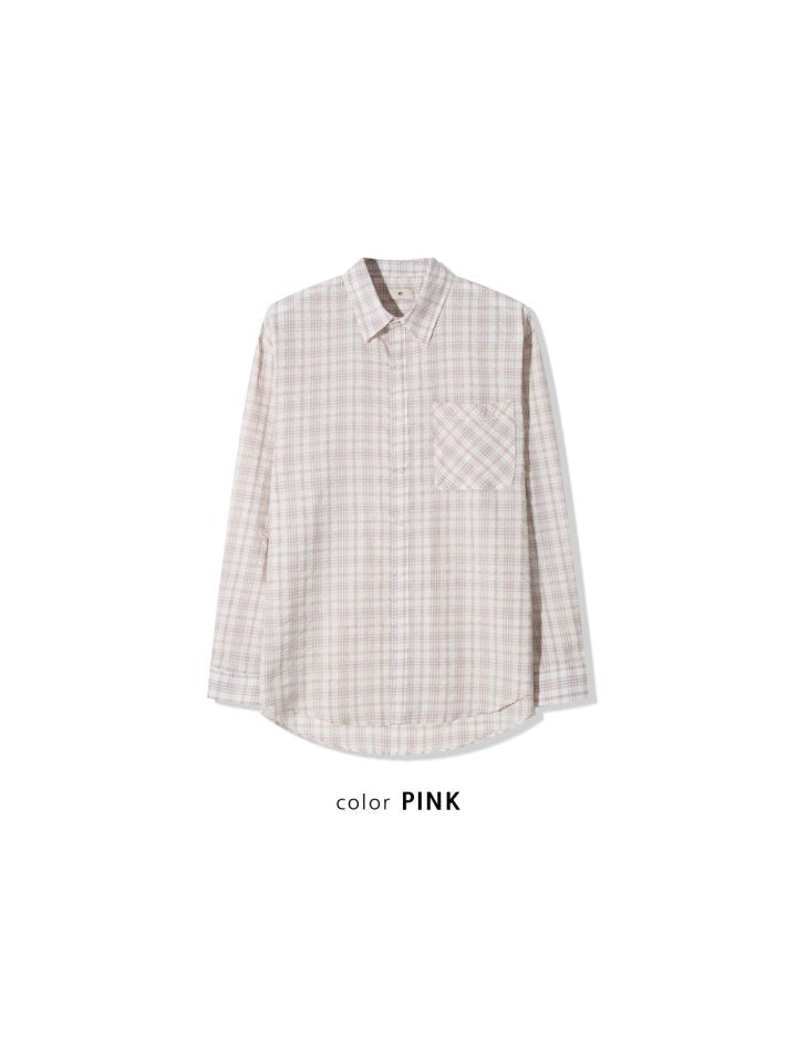 Sheer Over Check Shirts