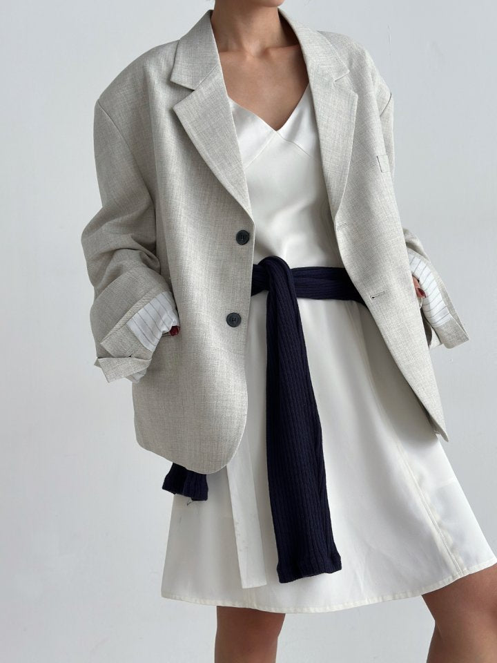 Pleat Cropped Jacket