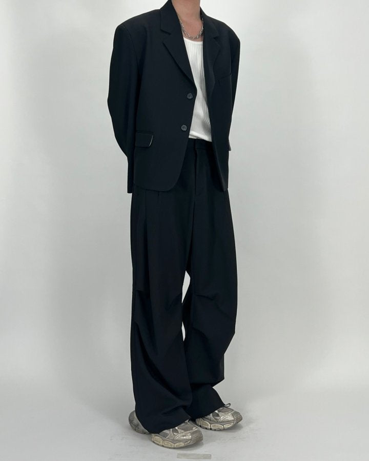 Pleat Cropped Jacket