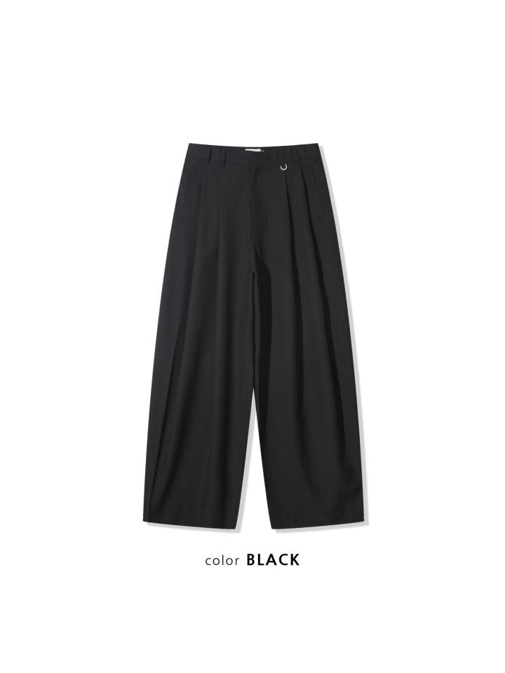 Two-Tuck Wide Slacks Pants