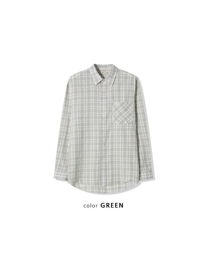 Sheer Over Check Shirts