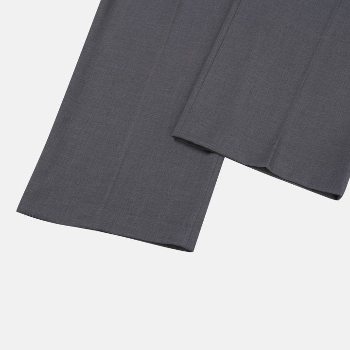 Wide Box-Pleat Slacks