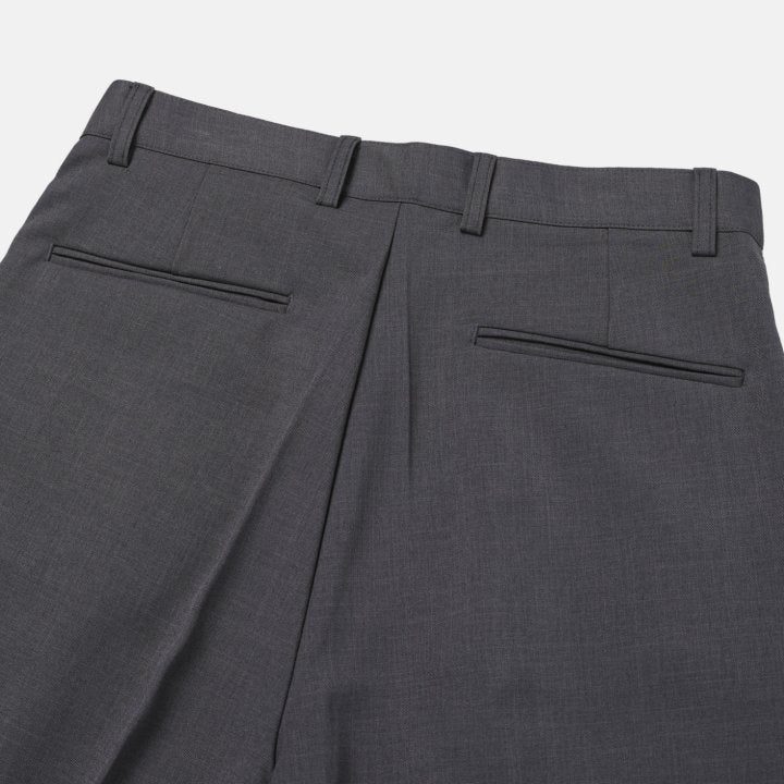 Wide Box-Pleat Slacks