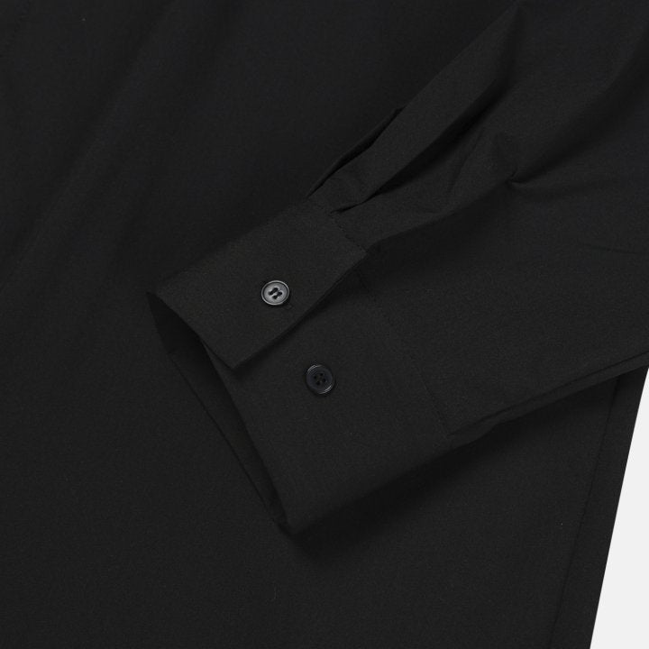 Bar-Tack Pleat Oversize Shirt