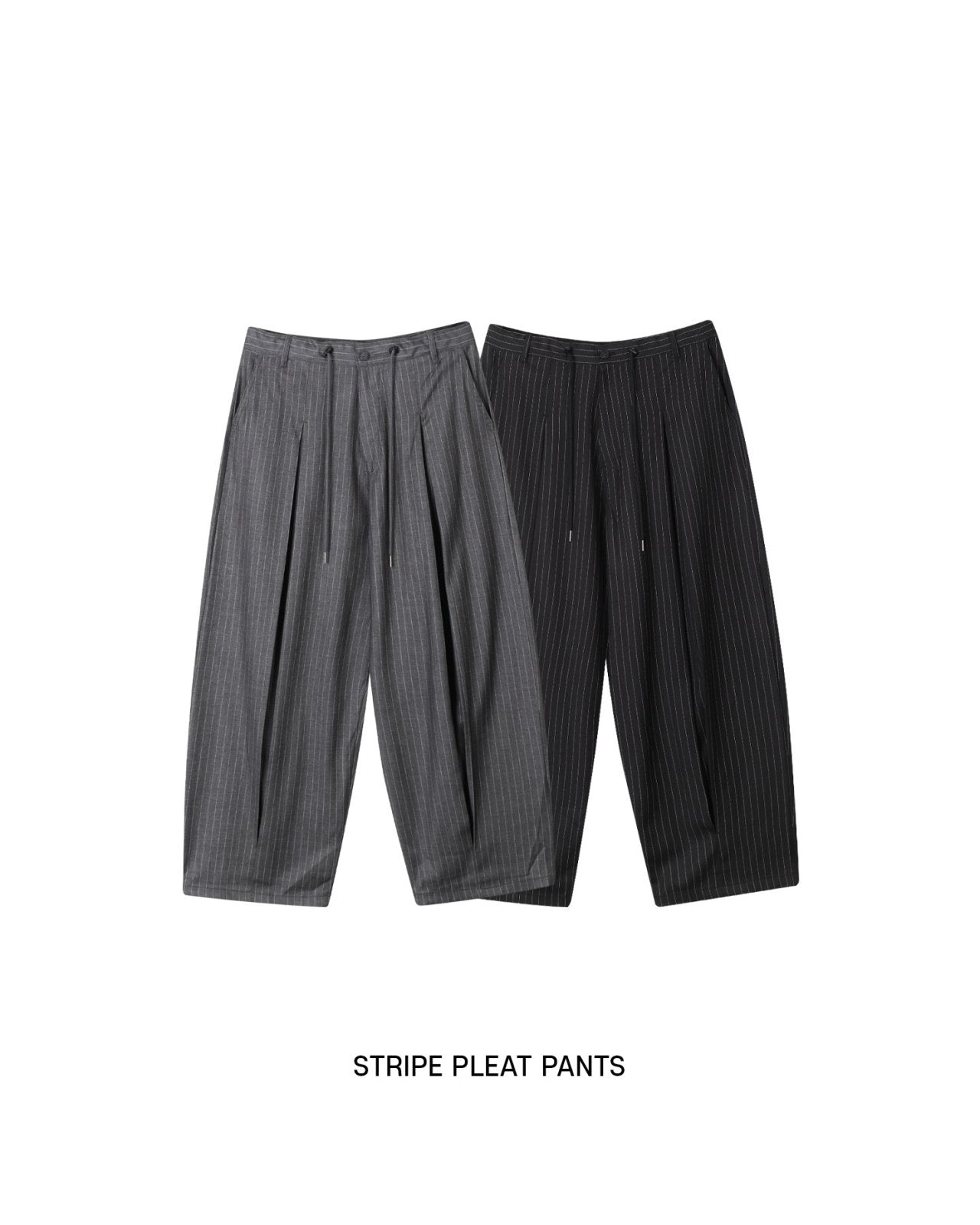 Stripe Pleat Pants