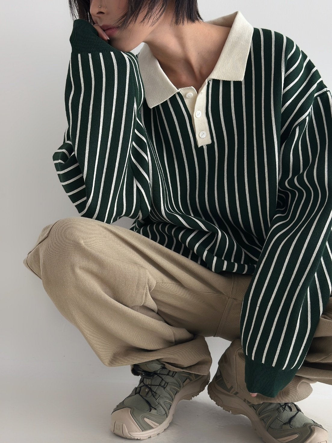 Loader Stripe Polo Knit