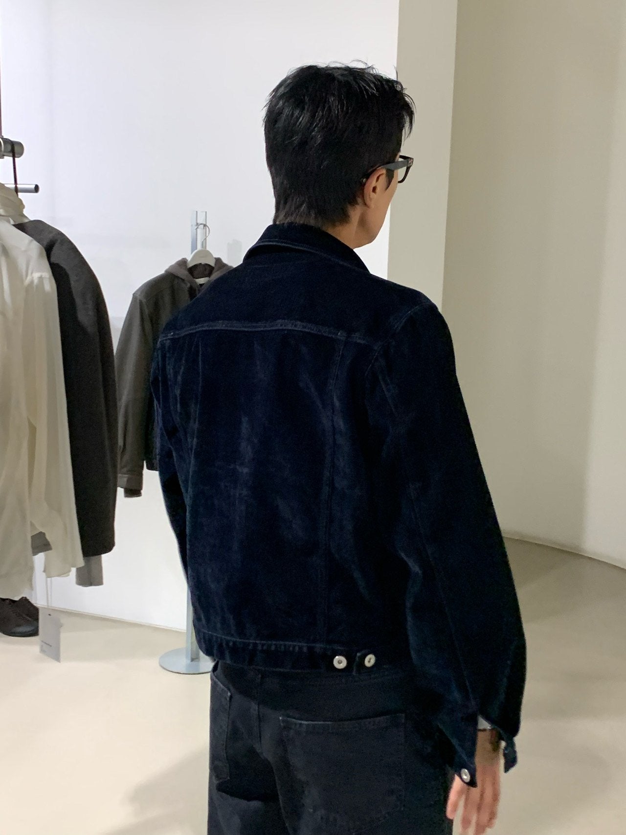 Velvet-Coated Trucker Jacket (Type-3)